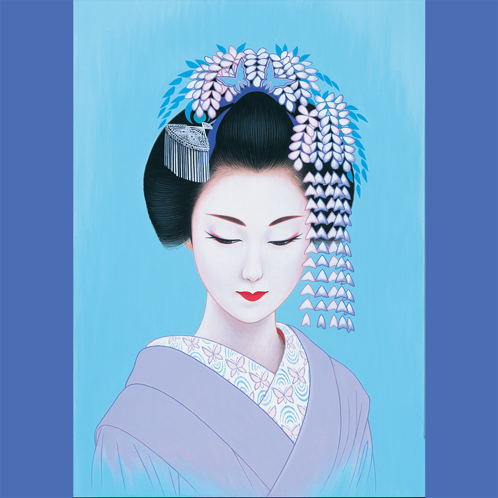 藤」季節を感じる美人画案内 03 | BLOG | 鶴田一郎：ICHIRO TSURUTA 